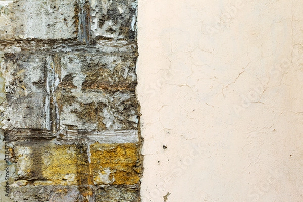 Fototapeta Stone wall background. Background of stone wall of boulders