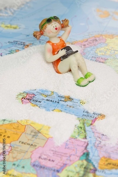 Obraz Urlaub mit Laptop - Internet für Unterwegs