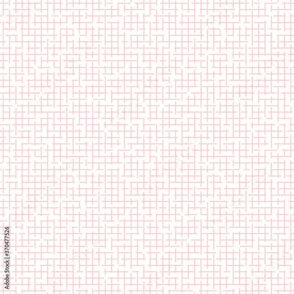 Obraz Abstract check pattern design. Vector seamless texture repeat background in pink.
