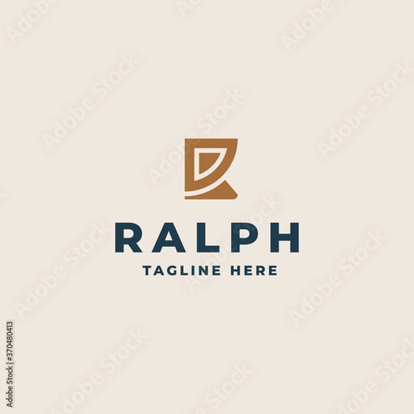 Fototapeta Creative Professional Trendy Monogram R Logo Design, Initial Based Alphabet Icon Logo