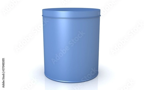 Obraz 3D tin on white background