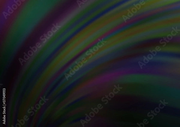 Fototapeta Dark Silver, Gray vector backdrop with bent lines.