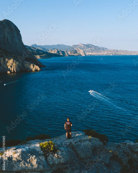 Obraz Crimean landscape from a bird's eye view