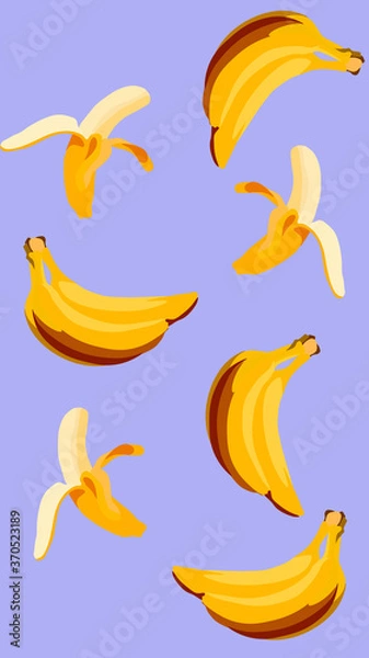 Fototapeta banana seamless pattern