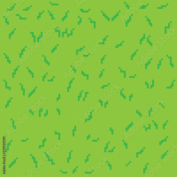 Fototapeta Grass pixel art background. Gress texture. Pixel art vector.