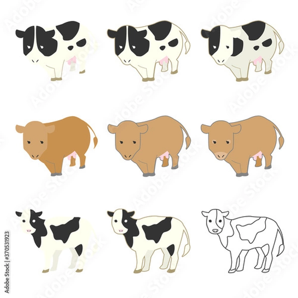 Obraz 牛イラスト