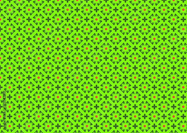 Fototapeta 緑色の背景パターン