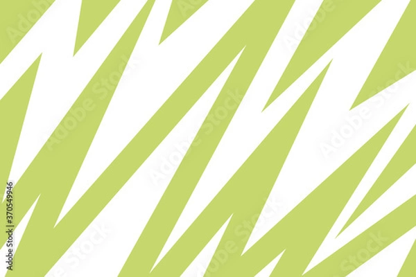 Fototapeta Lime green and white zig zag wavy lightning pattern	