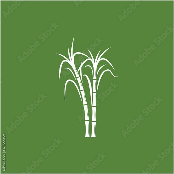 Obraz Sugar cane Logo Template vector symbol