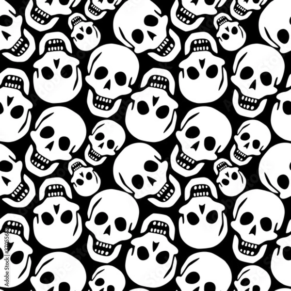 Obraz skulls pattern