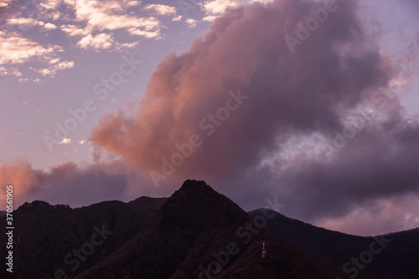 Fototapeta Thr beautiful sunset sky and clouds