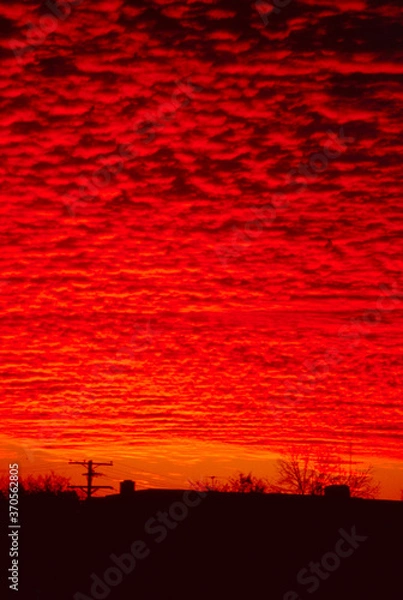 Obraz Red sky at night