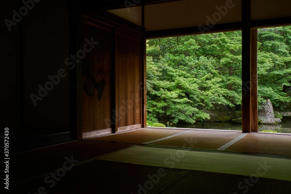 Obraz 京都の夏の寺院（詩仙堂）