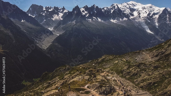 Obraz French alps mountain view