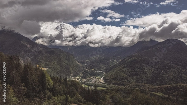 Obraz French alps mountain view
