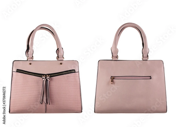 Obraz Pink leather bag.