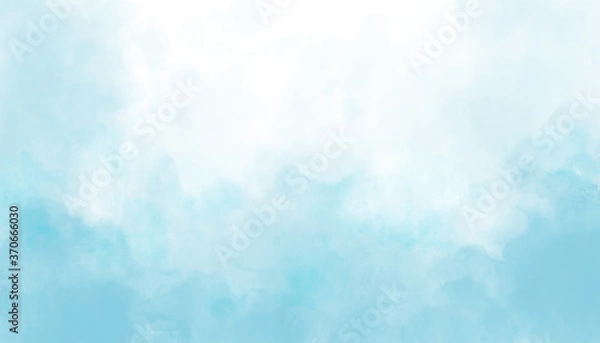 Fototapeta Abstract Bluesky  Water color background, Illustration, texture for design