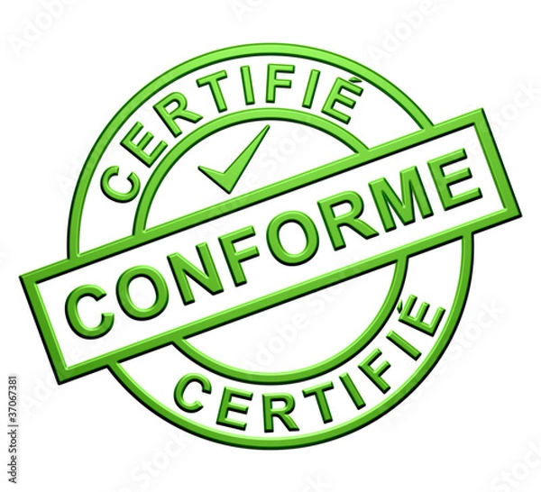 Obraz "Certifié Conforme" Cachet