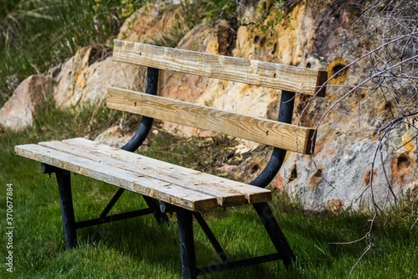 Obraz wooden bench