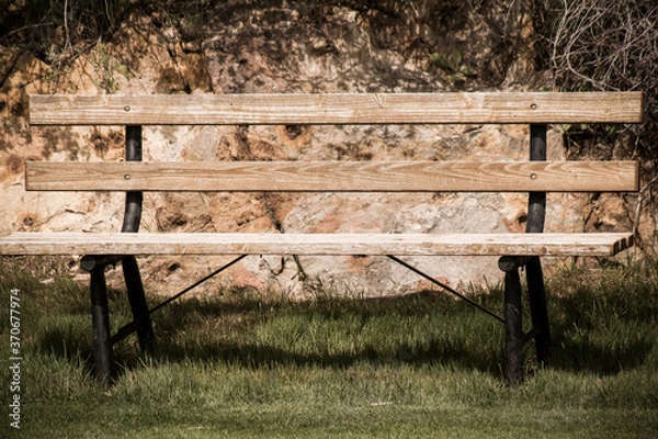 Obraz wooden bench