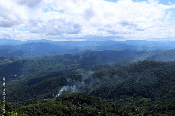Obraz mountain landscape with clouds