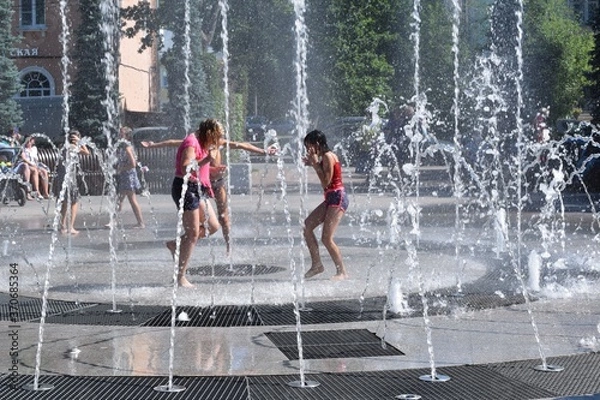 Obraz fountain in the park