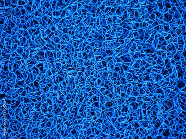 Obraz close up blue doormat texture background wallpaper.