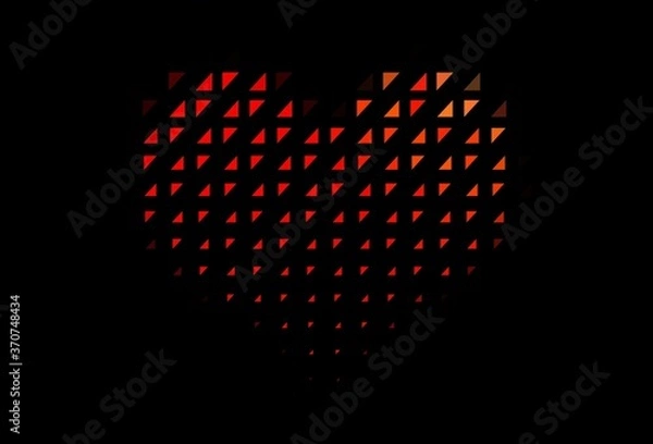 Obraz Dark Red vector texture with disks.