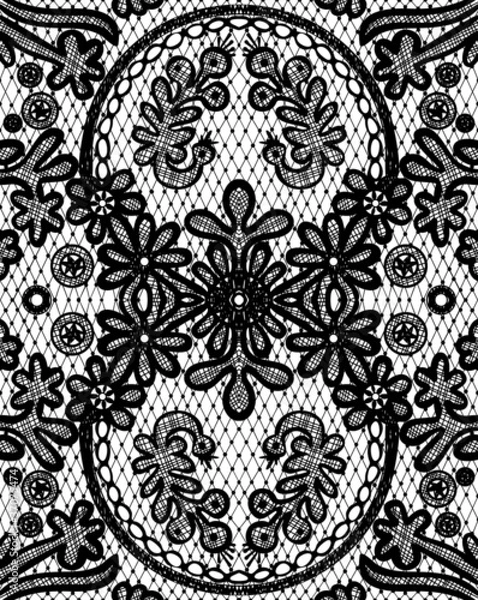 Obraz Beautiful floral lace with a circular elements