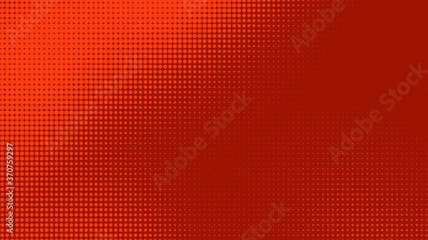 Fototapeta Dots halftone red purple color pattern gradient texture with technology digital background. Dots pop art comics style.