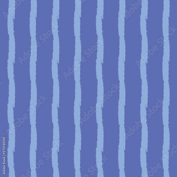 Fototapeta Vertical stripes seamless vector pattern in blue. Simple surface print design for fabrics, textiles, background, stationery, and packaging,