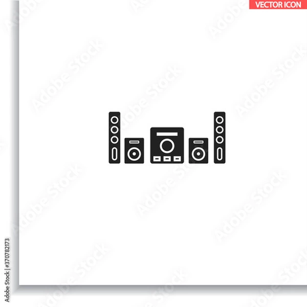 Obraz Loudspeaker vector icon , lorem ipsum Flat design