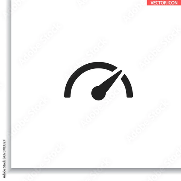 Fototapeta Speedometer  vector icon  , lorem ipsum Flat design