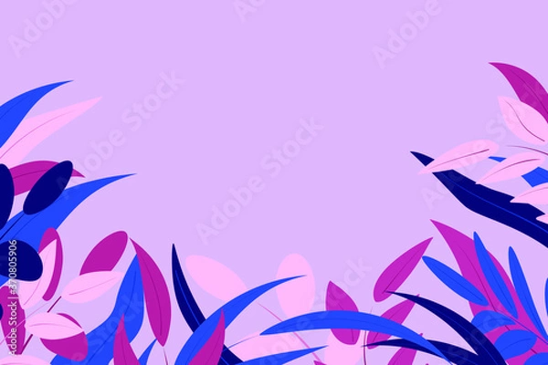 Obraz Banner with plant