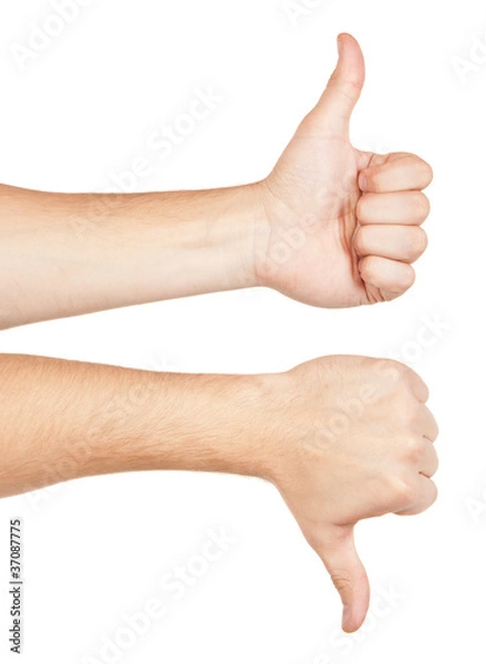 Fototapeta Two gesturing hands