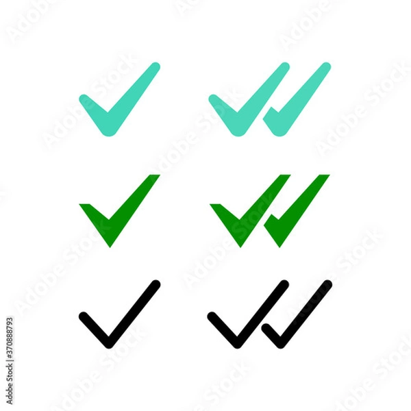 Fototapeta  Check mark logo vector or icon