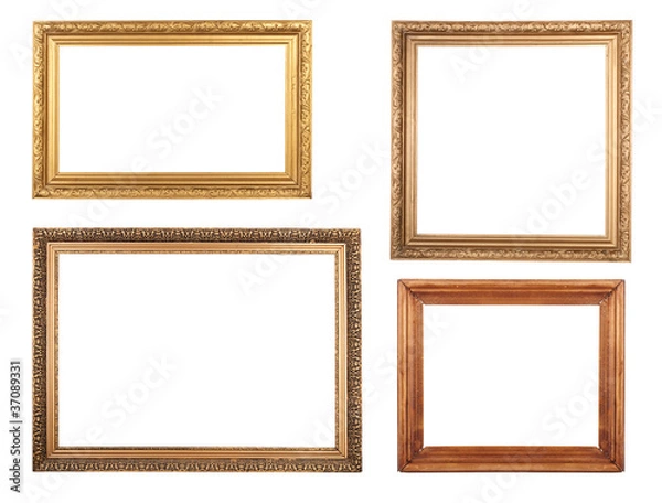 Fototapeta Four antique picture frames.