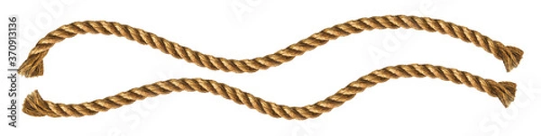 Fototapeta Rope Frame. Vector illustration. White background