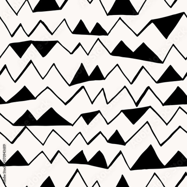 Fototapeta Seamless abstract triangles pattern. Vector illustration