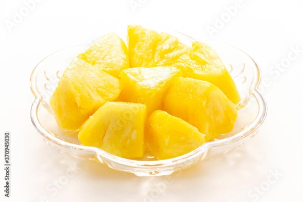 Obraz パイナップル、カットフルーツ