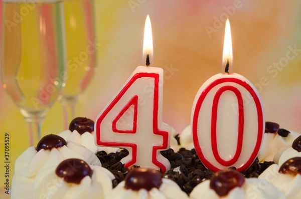 Fototapeta 40. Geburtstag