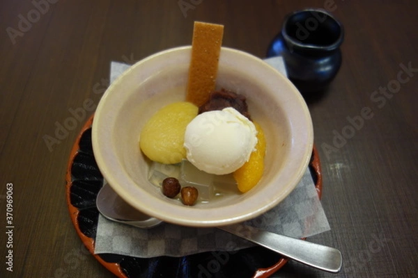 Obraz 白玉ぜんざい　食後のデザート