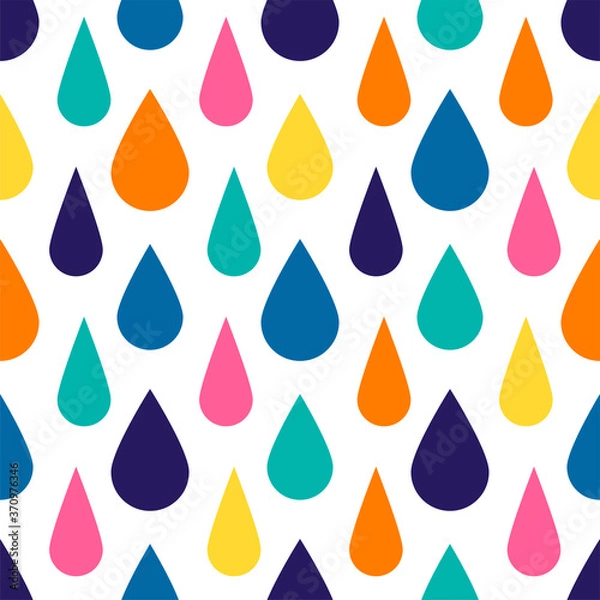 Obraz Abstract bright colorful seamless pattern.