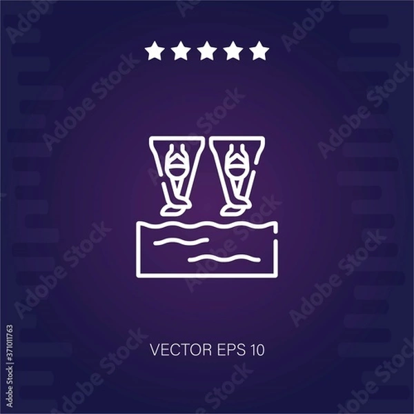 Fototapeta synchronizing vector icon modern illustration