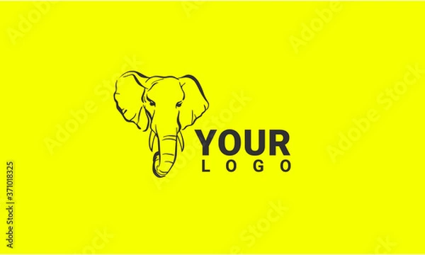 Obraz Modern Elephant logo design vector template