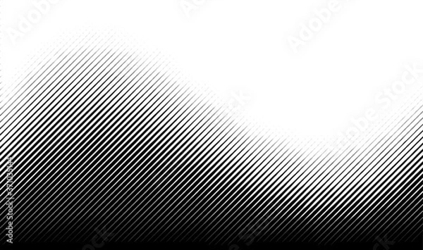 Fototapeta Abstract halftone monochrome pattern with lines.