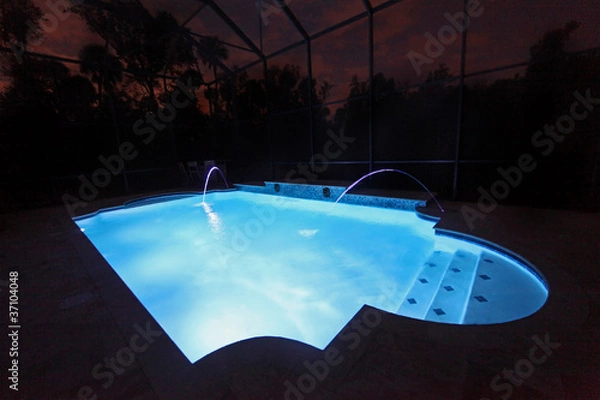 Obraz Pool at Night