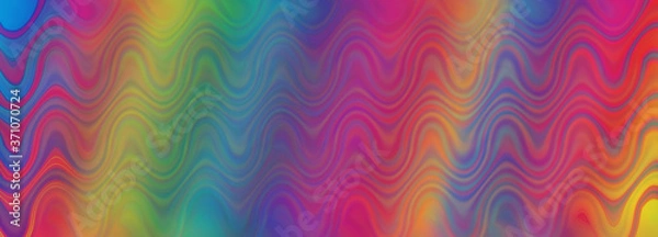 Obraz An abstract wavy psychedelic background image.