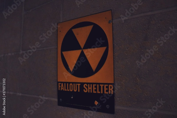 Obraz Fallout Shelter Sign