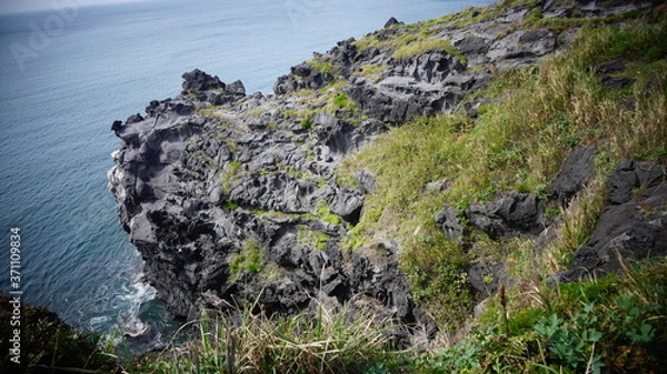 Obraz 제주도 해변 절벽